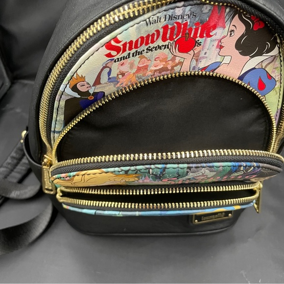 Loungefly Disney Princess Black Multi-Color Backpack - Picture 7 of 8